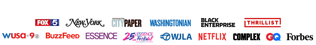 Logos of various media outlets arranged horizontally.